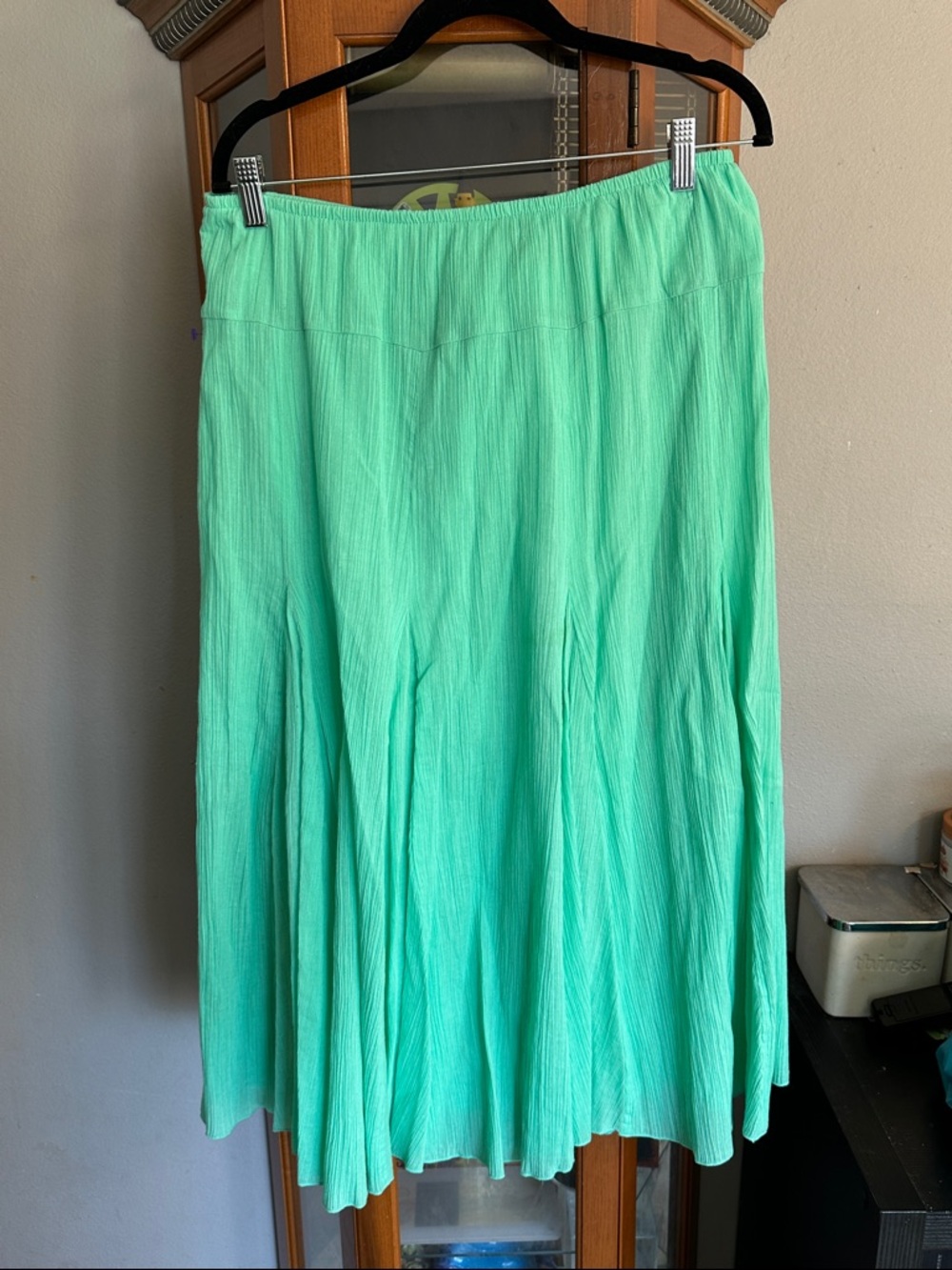 Ruby Rd. Mint Green Maxi Skirt
